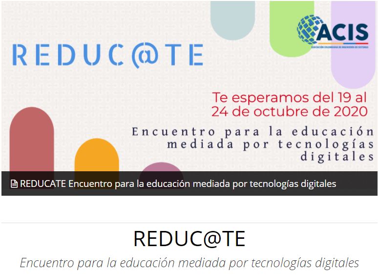 Encuentro para la educación mediada por tecnologías digitales